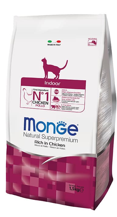 Monge Dry Cat Food - Indoor 1.5Kg