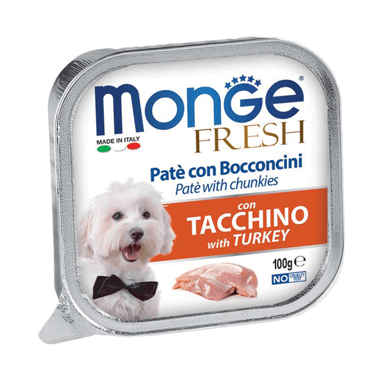 Monge Fresh Pate & Chunkies With Turkey 100g