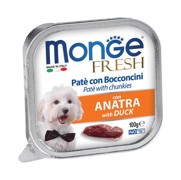 Monge Fresh Pate & Chunkies With Duck 100g