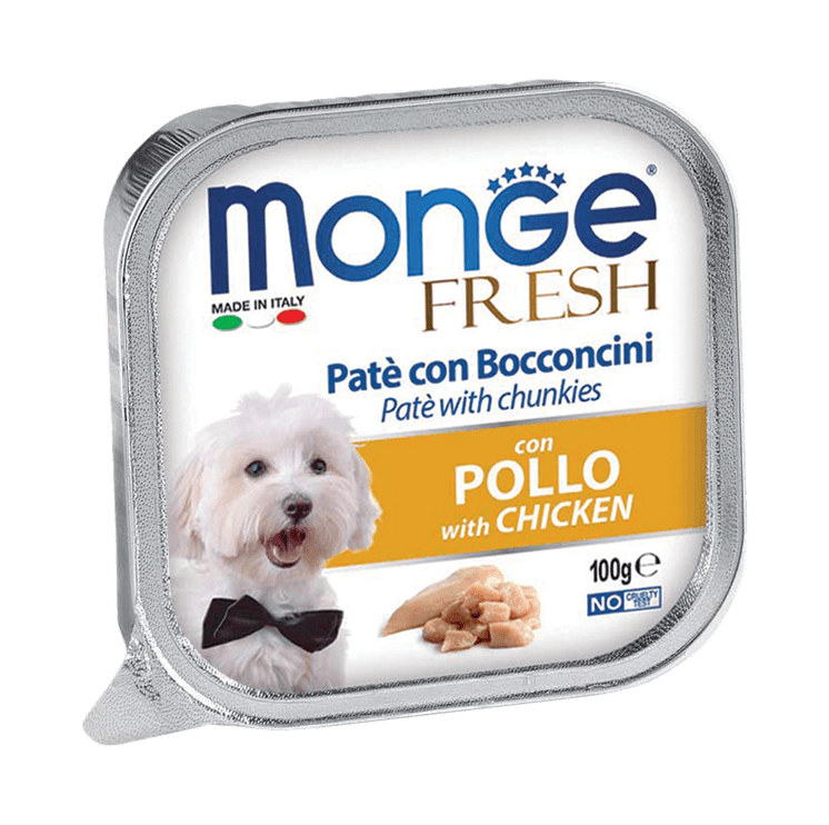 Monge Fresh Pate & Chunkies With Chicken 100g