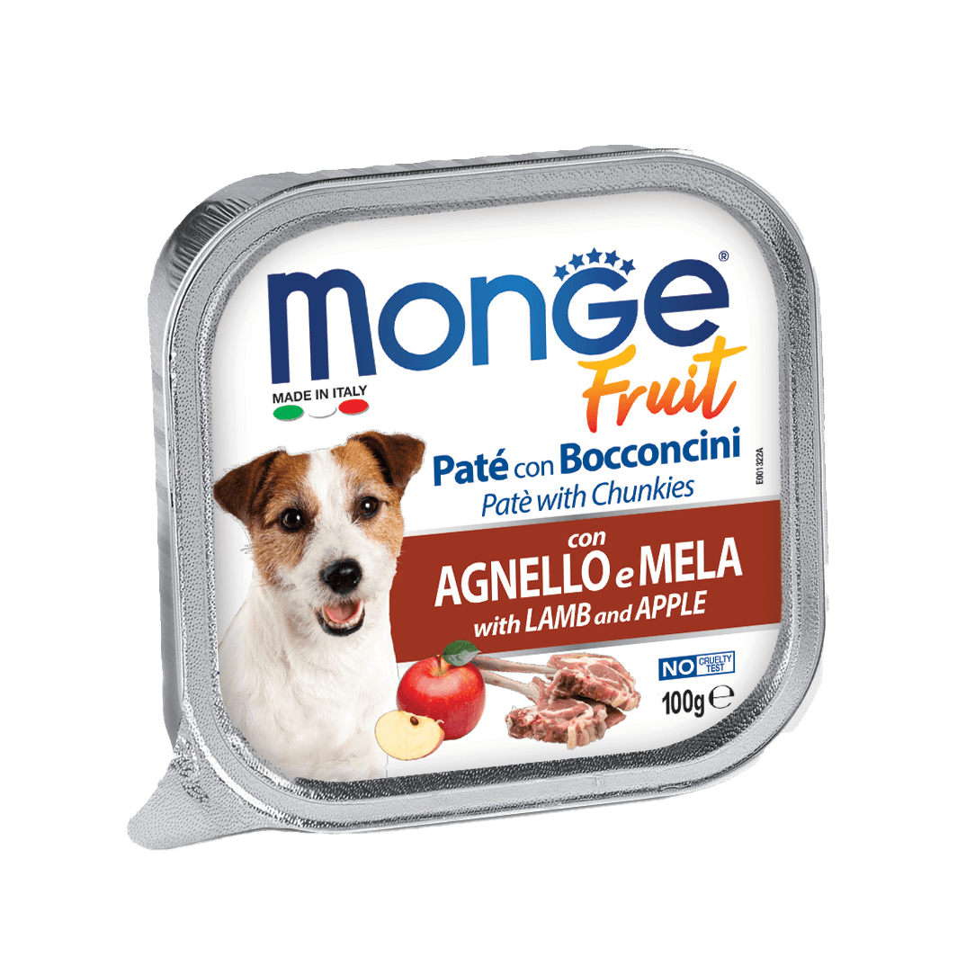 Monge Fruits Pate & Chunkies With Lamb & Apple 100g