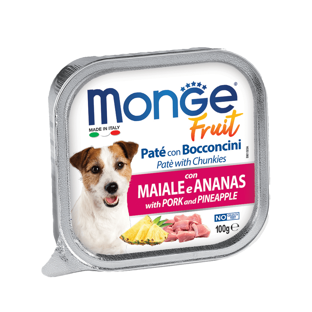 Monge Fruits Pate & Chunkies With Pork & Pineapple 100g
