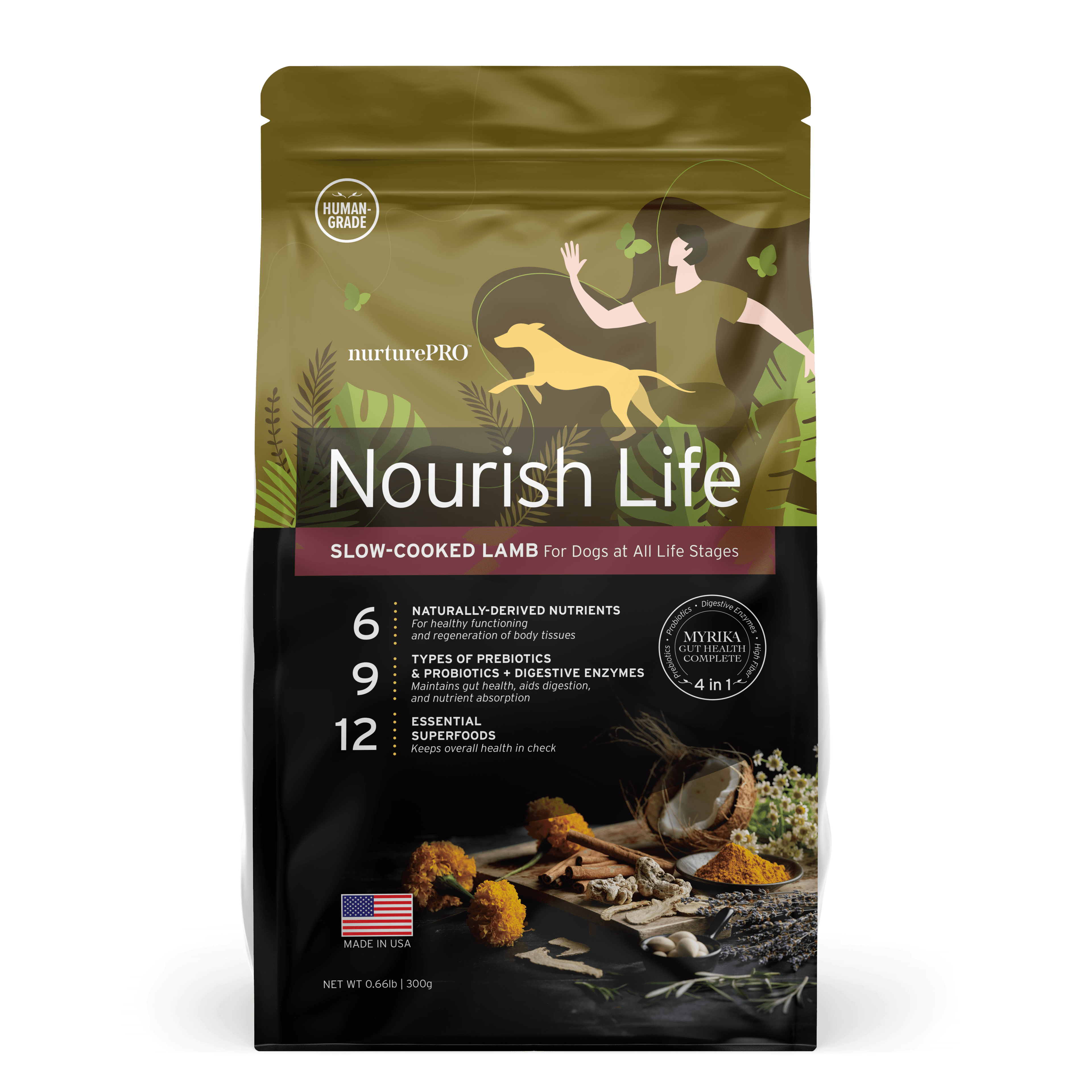Nurture Pro Nourish Life Slow-cooked Dry Dog Food (Lamb), 300g