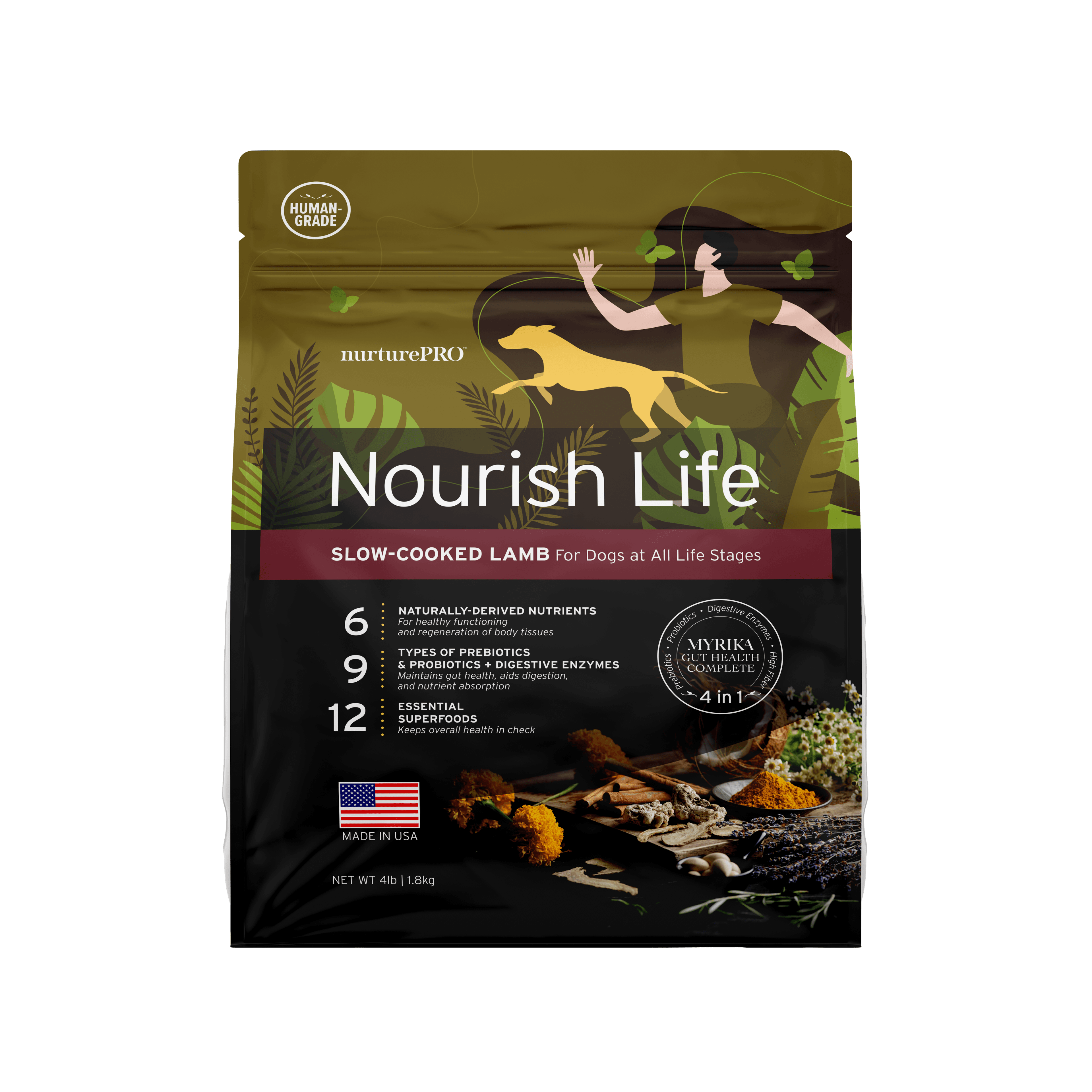 Nurture Pro Nourish Life Slow-cooked Dry Dog Food (Lamb), 1.8kg