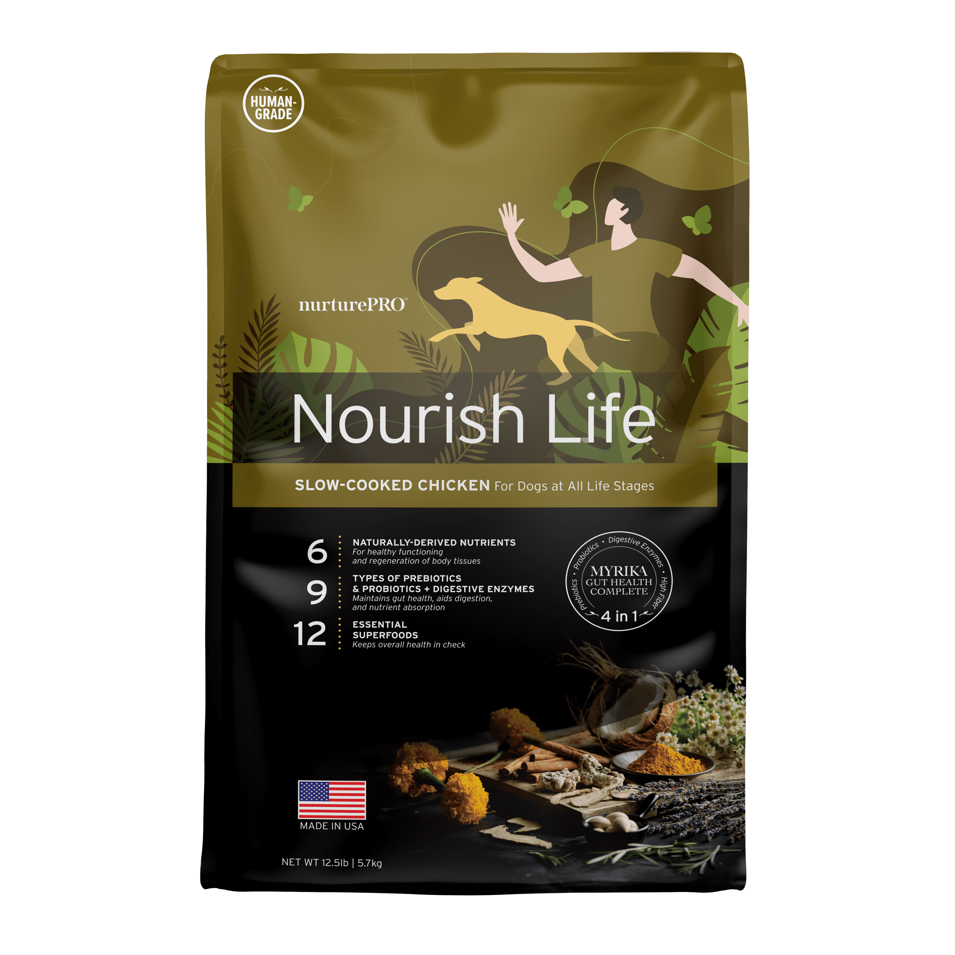 Nurture Pro Nourish Life Slow-cooked Dry Dog Food (Chicken), 5.7kg