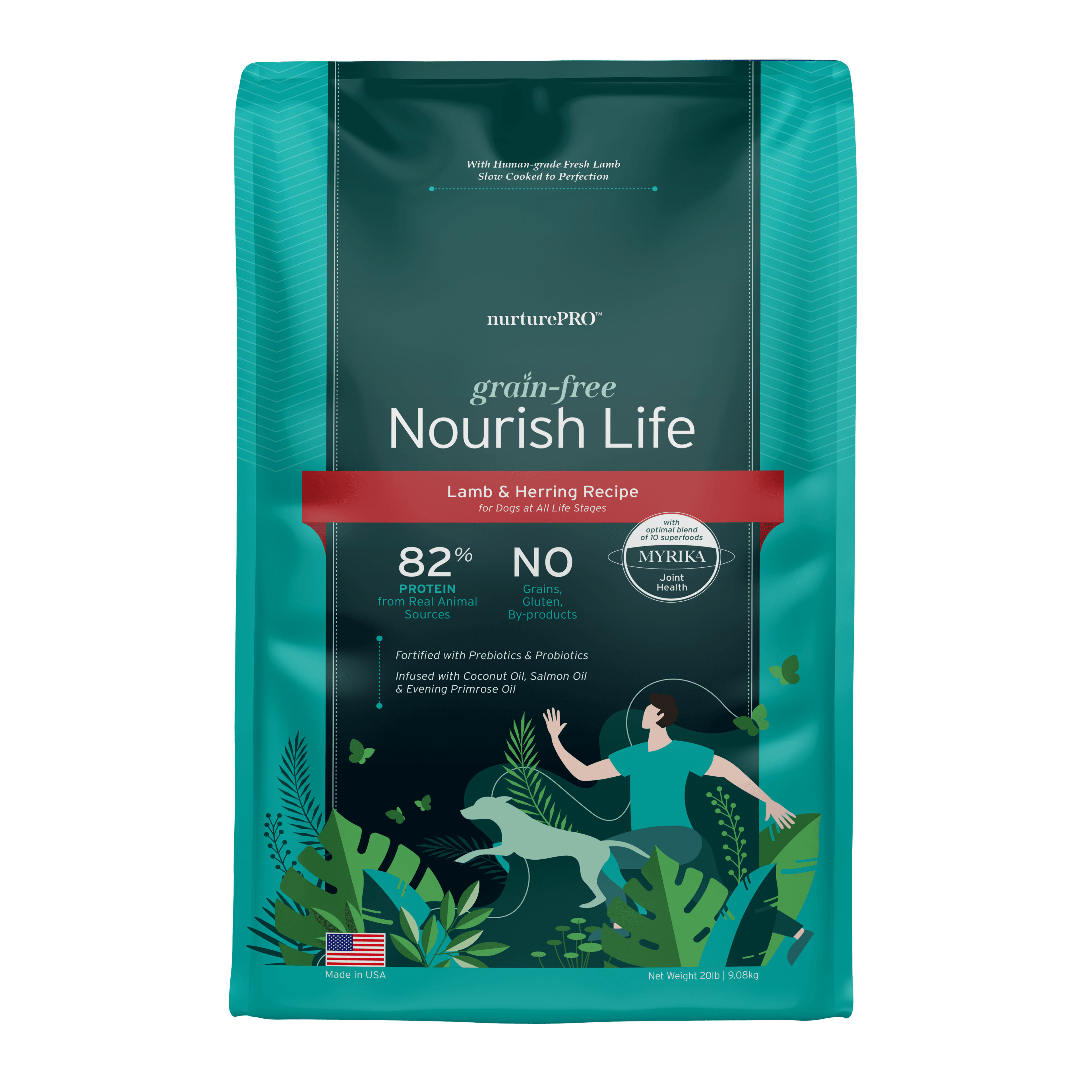 Nurture Pro Nourish Life Slow-cooked Grain-free Dry Dog Food (Lamb & Herring), 9.08kg
