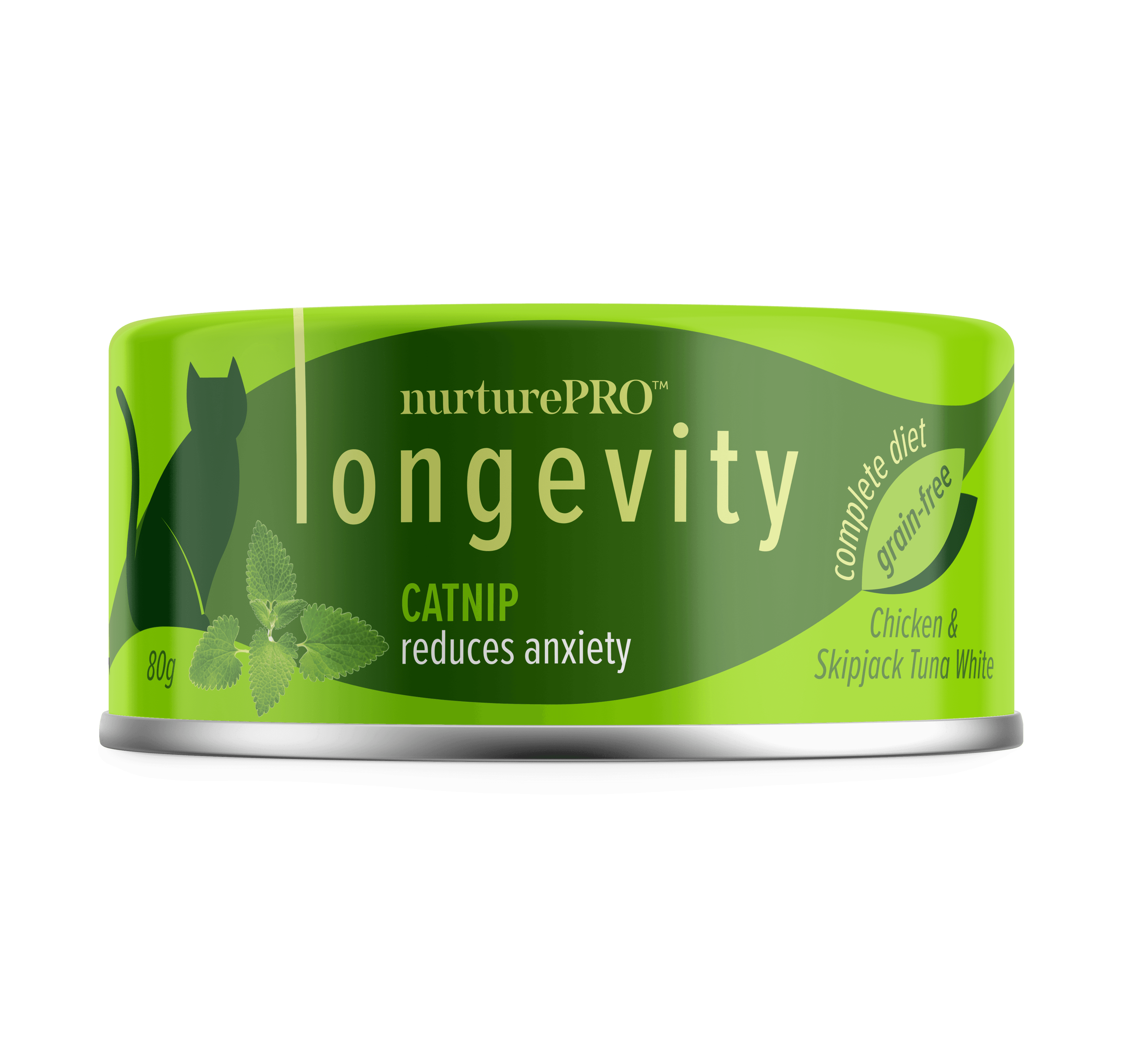 Nurture Pro (New SKU) Longevity Chicken & Skipjack Tuna Cat Wet Food (Catnip), 80g