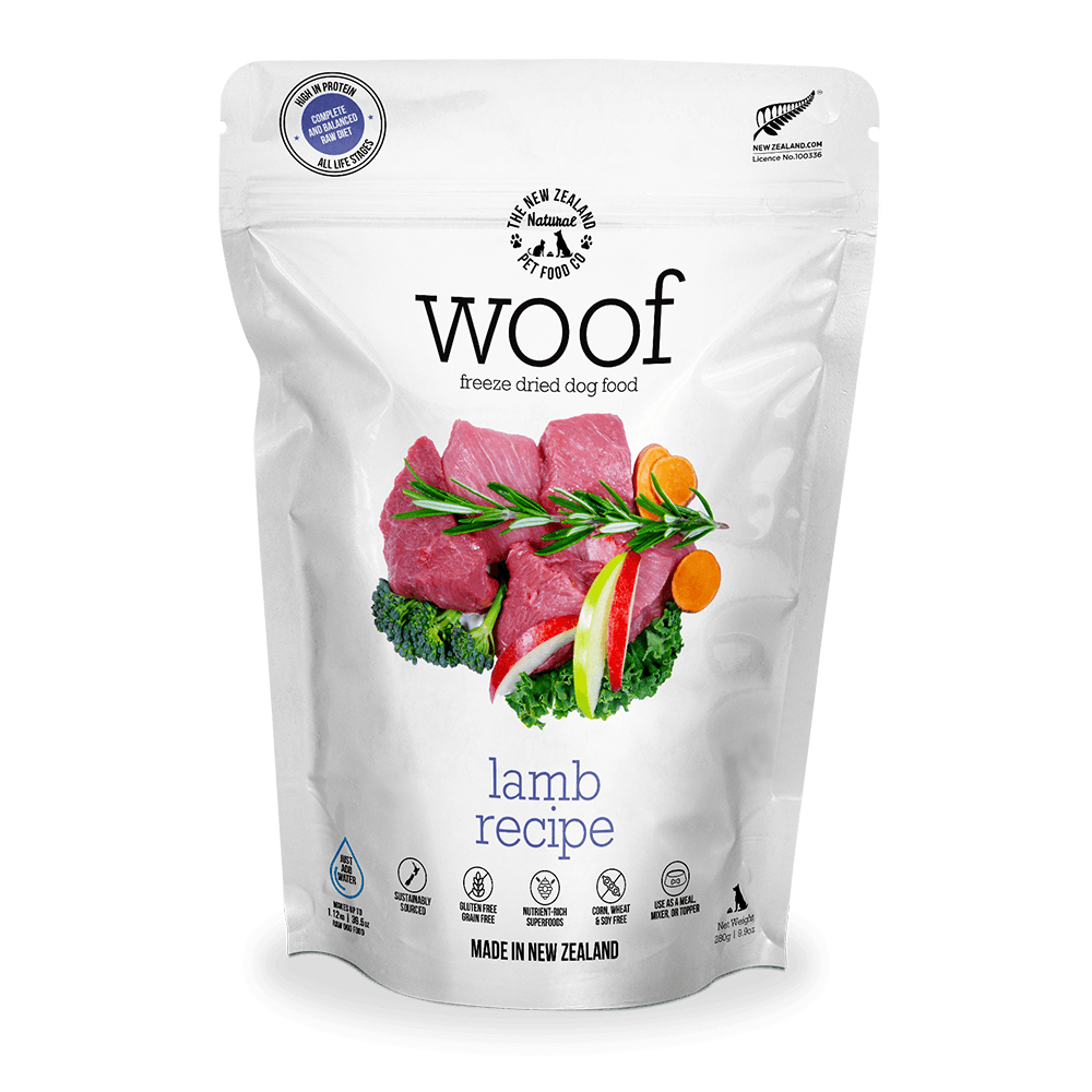 WOOF Freeze Dried Raw Lamb Dog Food 280g
