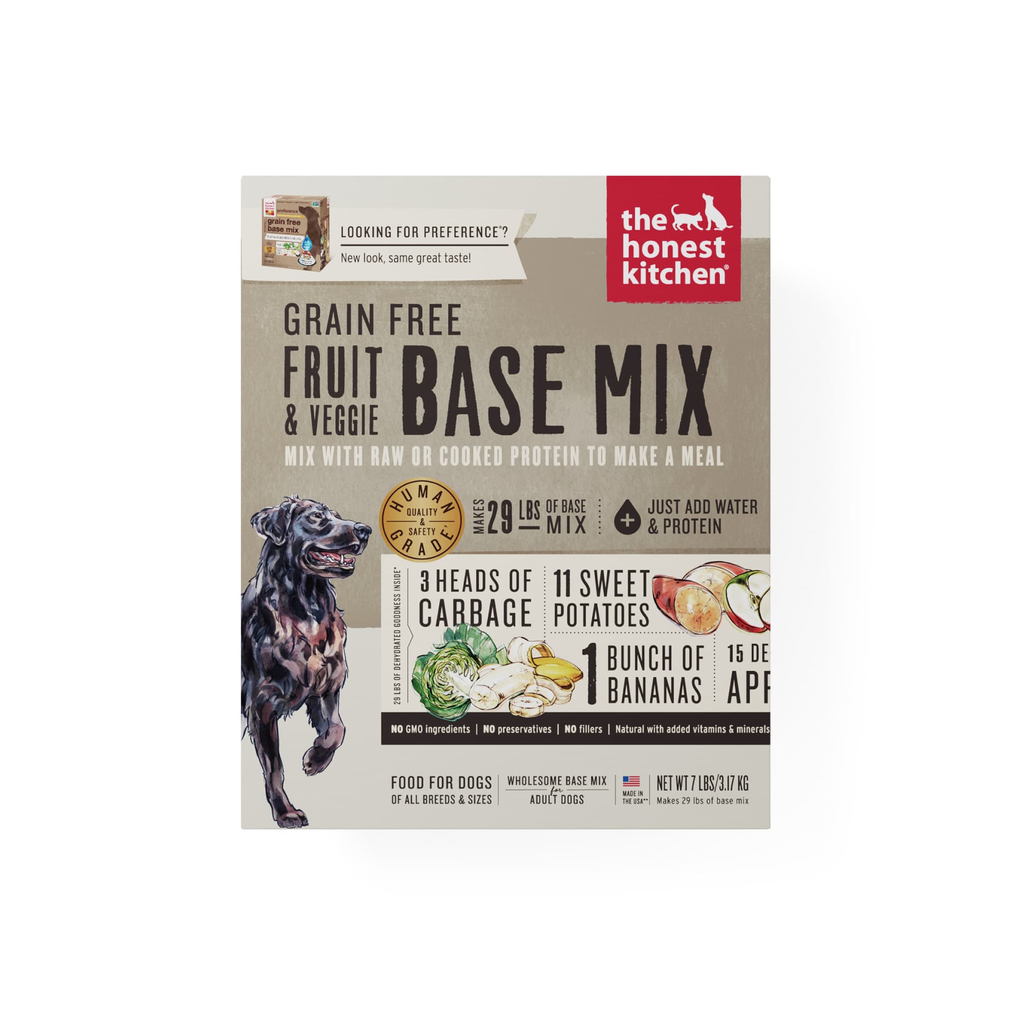The Honest Kitchen Dehydrated Grain Free Dog Food (Fruit & Veggie), 7lbs