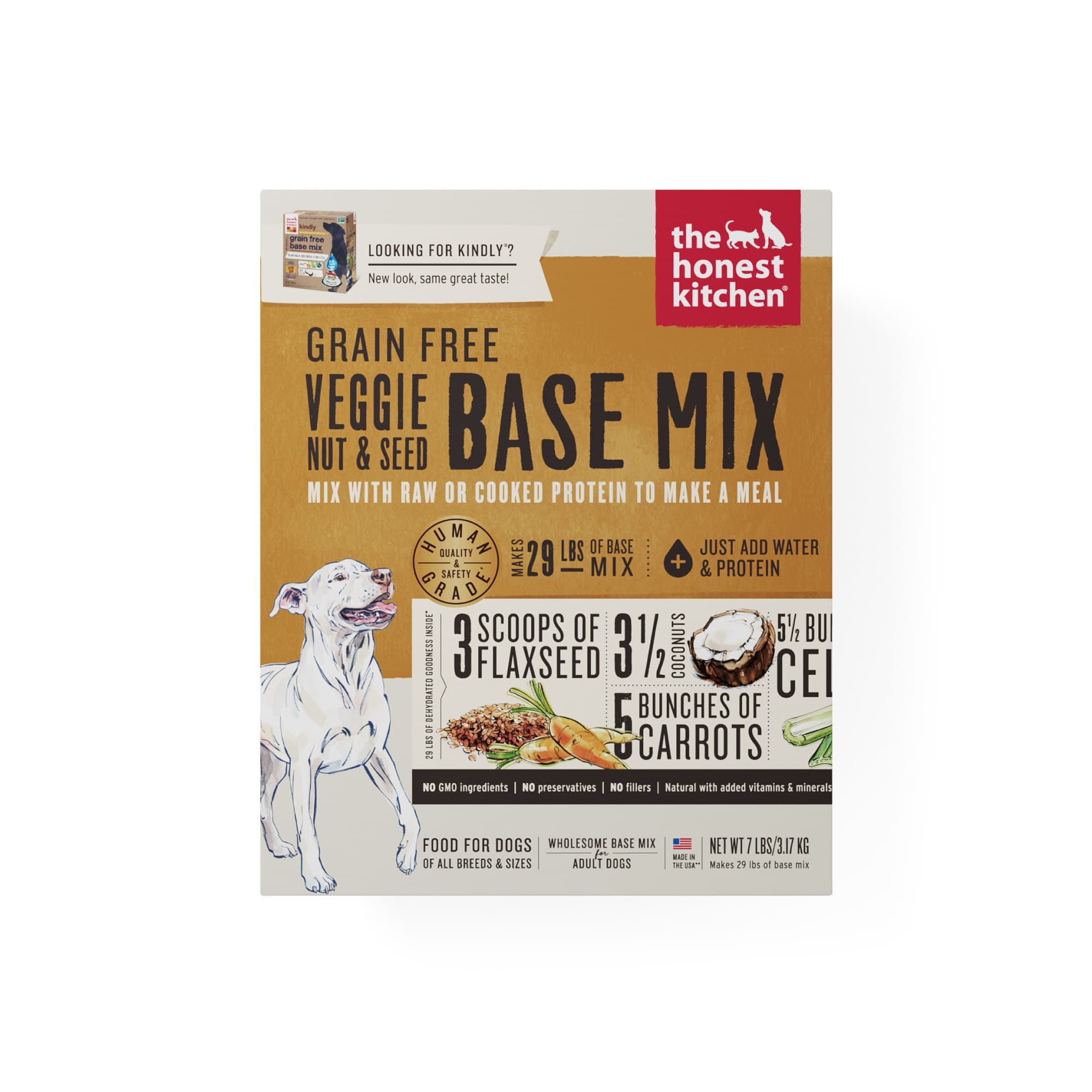 The Honest Kitchen Dehydrated Grain Free Dog Food (Veggie, Nut & Seed), 7lbs