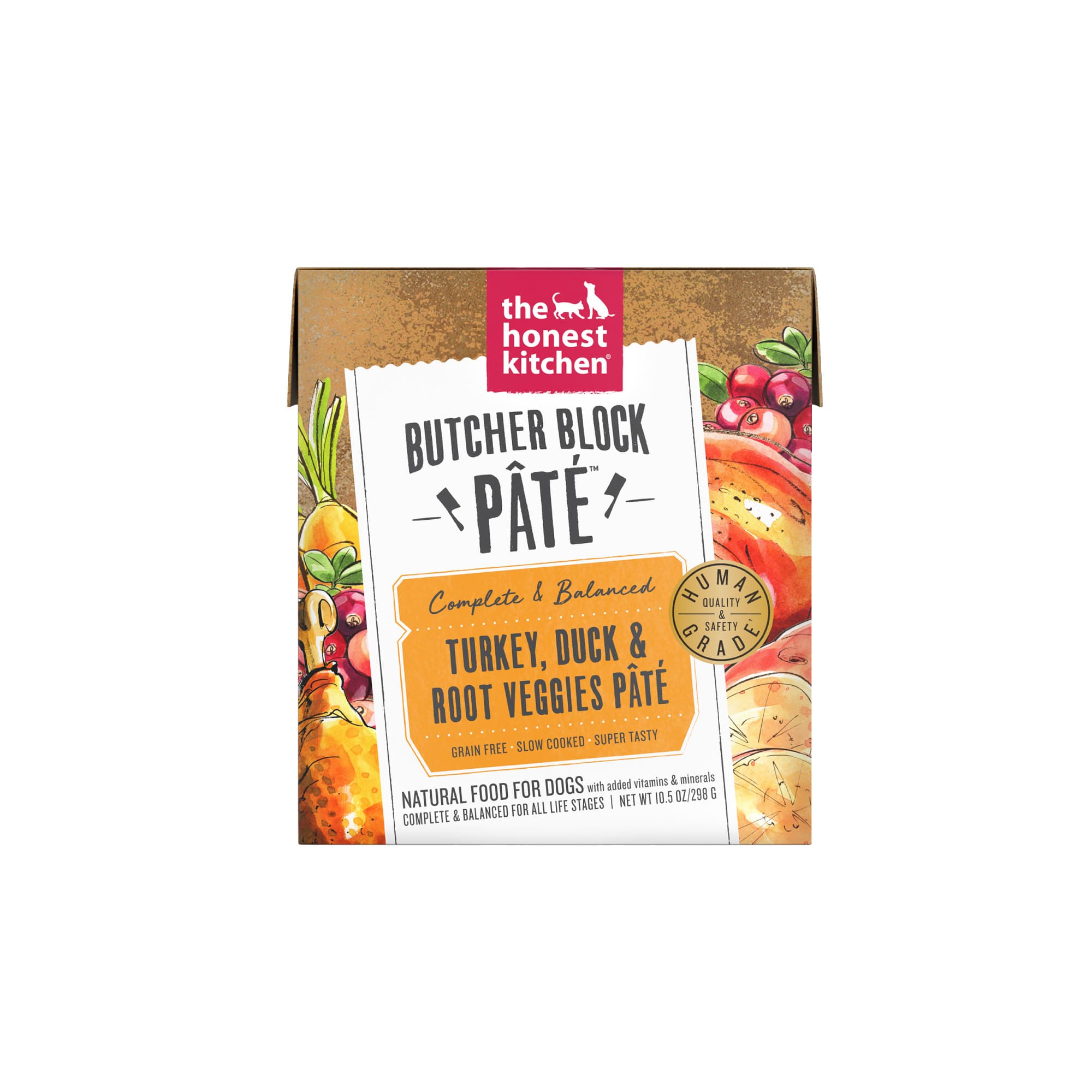The Honest Kitchen Butcher Block Pate Wet Dog Food (Turkey, Duck & Root Veggies), 10.05oz