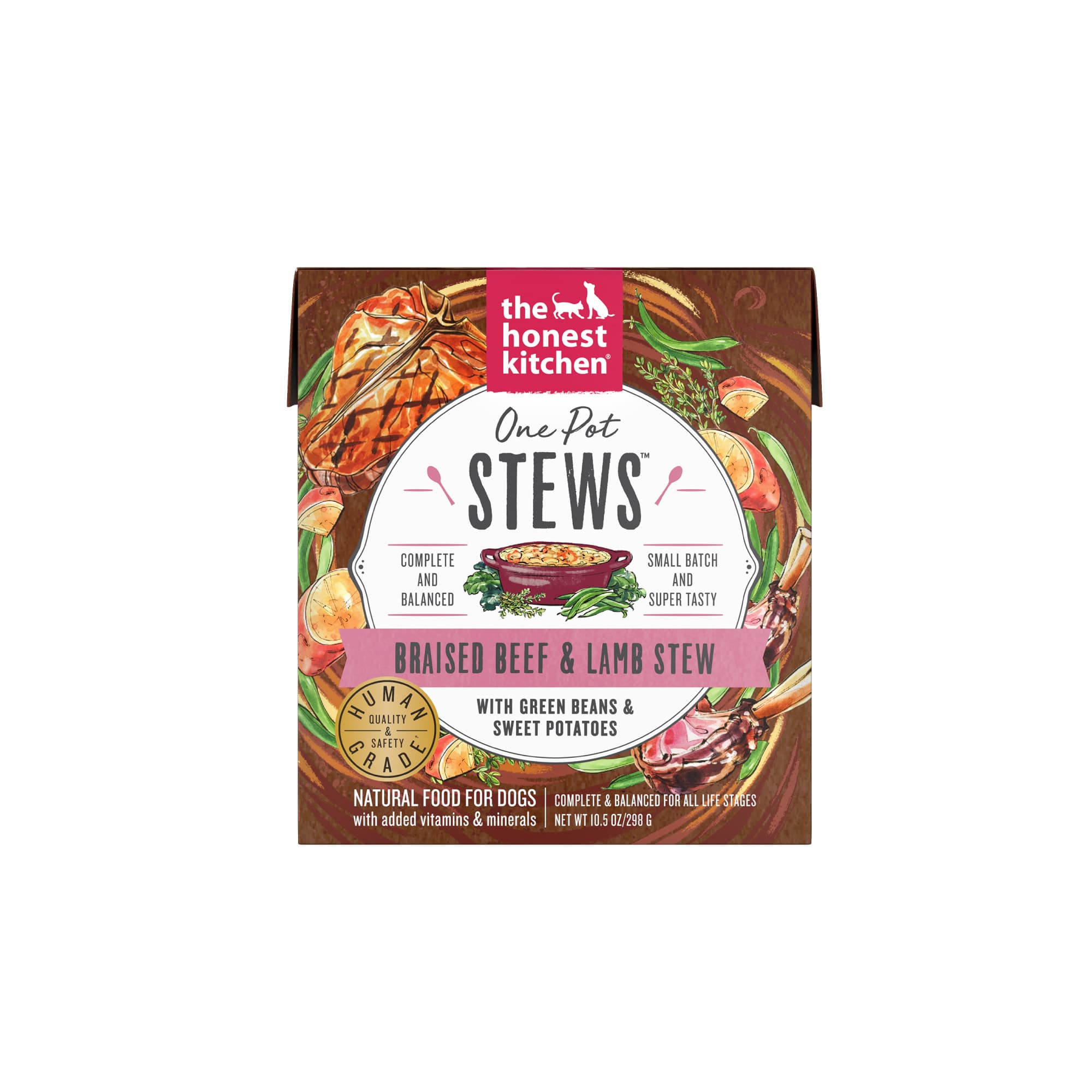 The Honest Kitchen One Pot Stews Wet Dog Food (Braised Beef & Lamb), 10.05oz