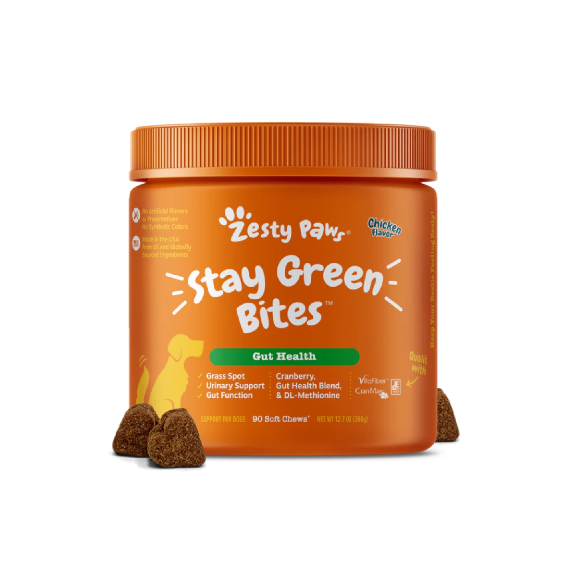 Zesty Paws Stay Green Bites Dog Supplements (Chicken), 90ct