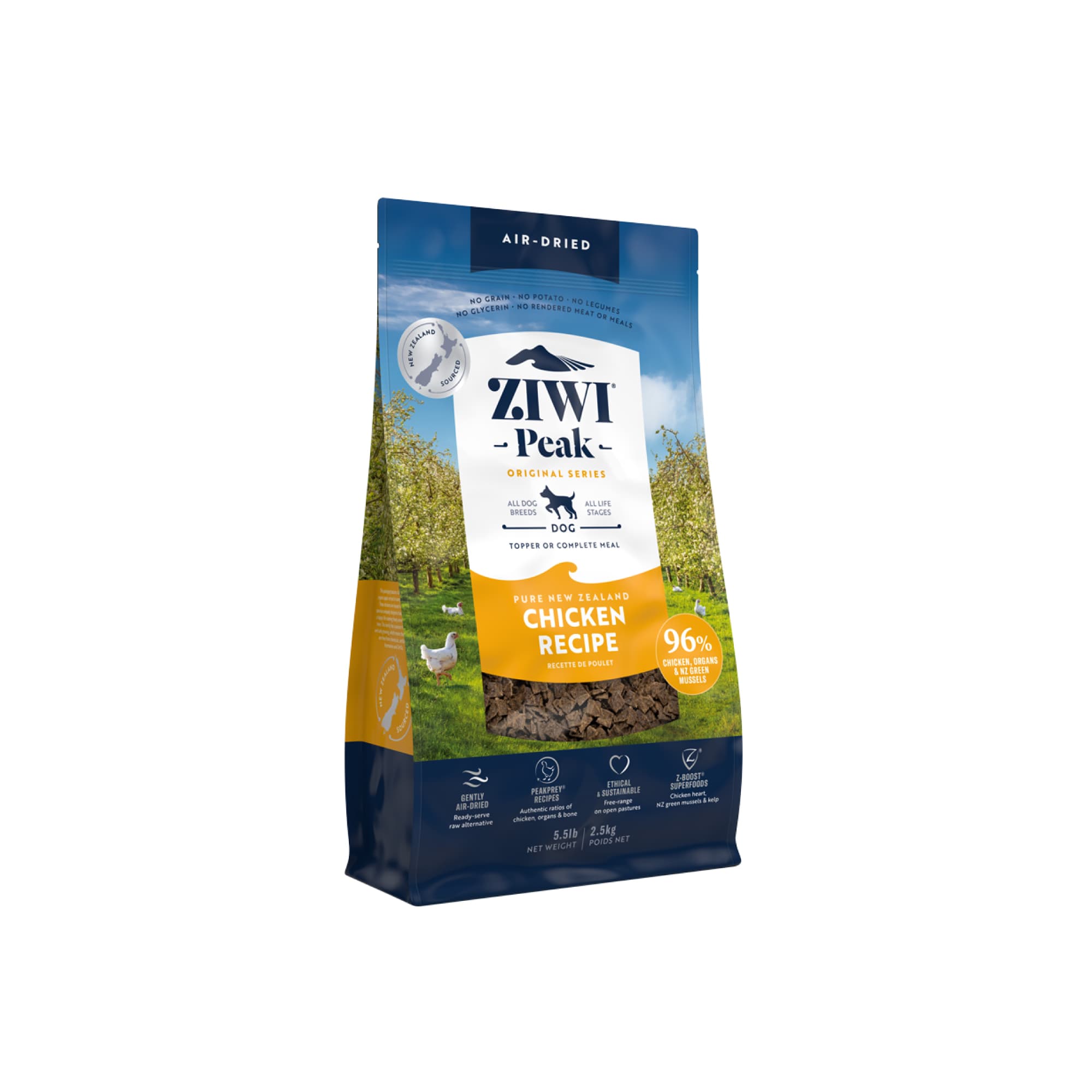 Ziwi Peak Originals Air Dried Dog Food (Chicken), 2.5kg