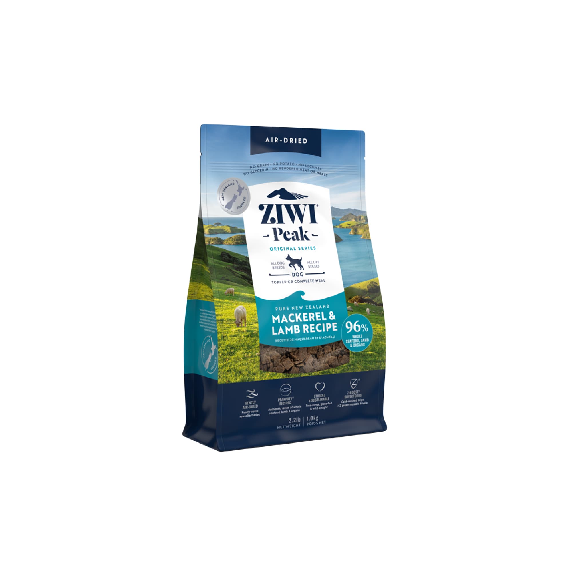 Ziwi Peak Originals Air Dried Dog Food (Mackerel & Lamb), 1kg