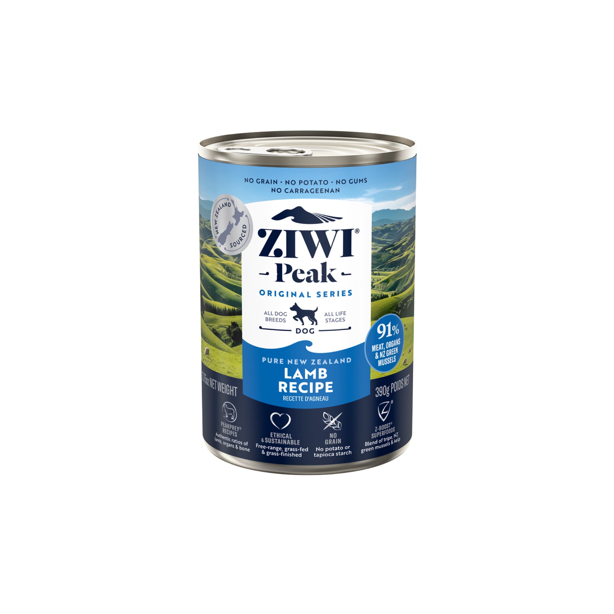 Ziwi Peak Originals Wet Dog Food (Lamb), 390g