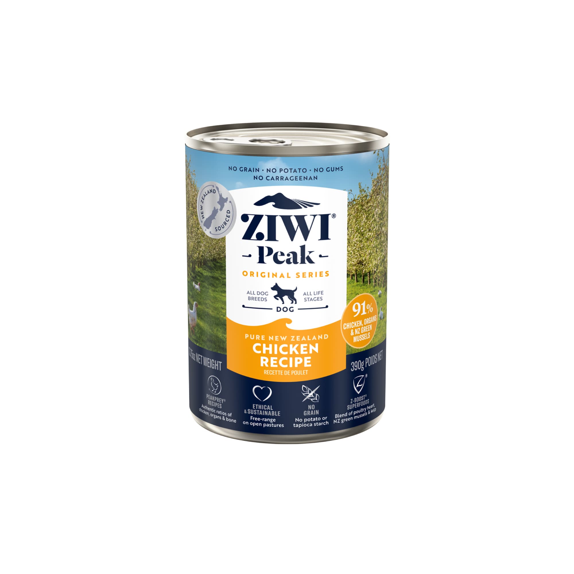Ziwi Peak Originals Wet Dog Food (Chicken), 390g