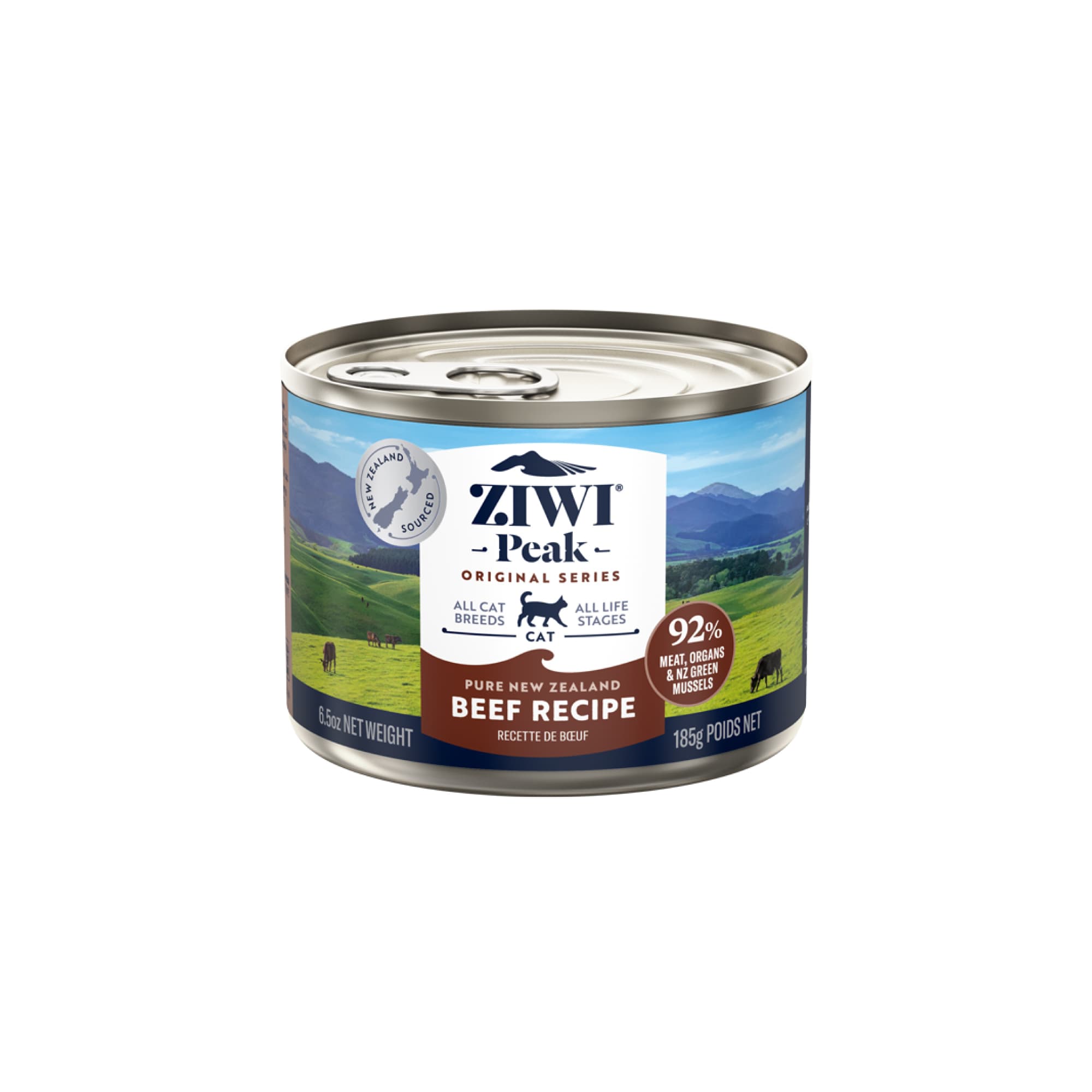 Ziwi Peak Originals Wet Cat Food (Beef), 185g